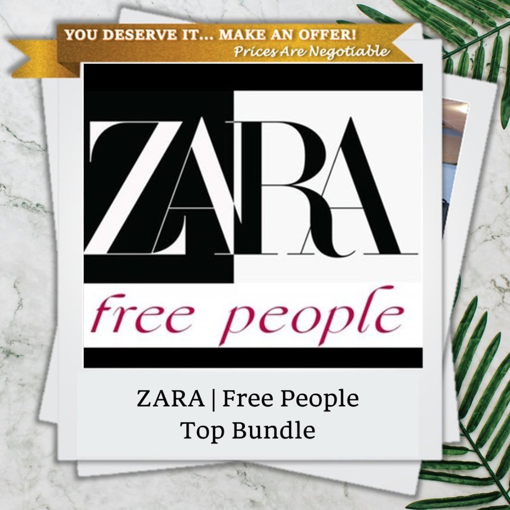 Size XS/S Top Bundle - Zara and Free People
